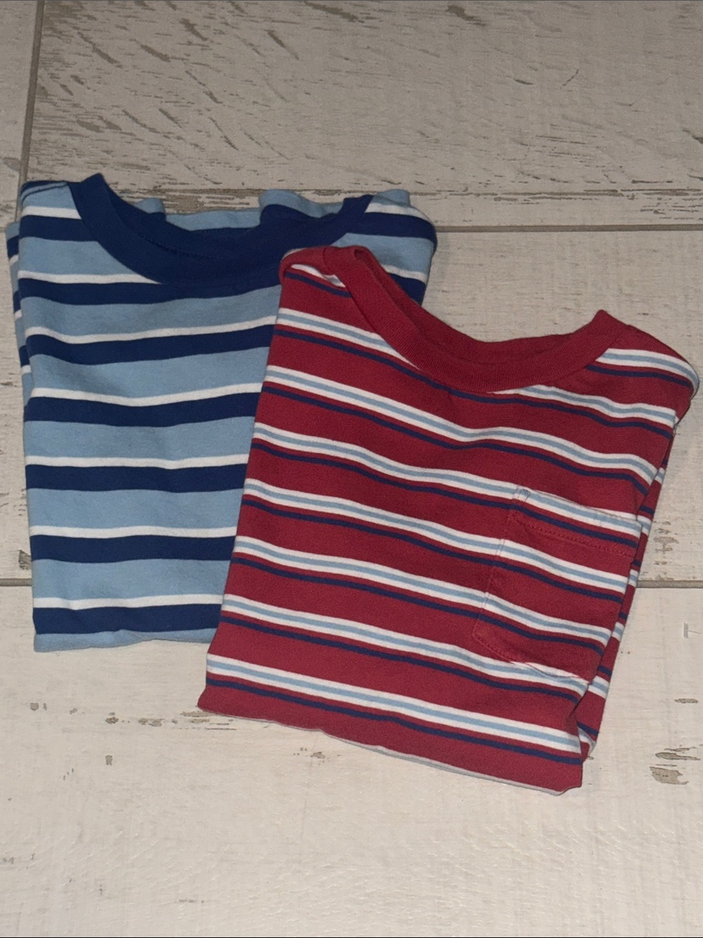 Ralph Lauren 2 Polo boys Striped Pocket T-Shirts size 6